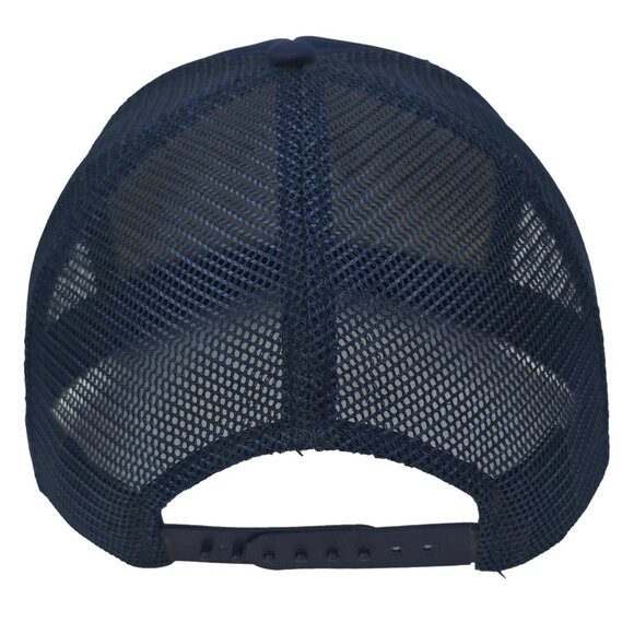 Vintage Lowenbrau Beer Hat Trucker Mesh Snapback Cap Blue Gold Lion Logo Brewery - Picture 4 of 6